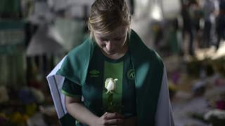 Chapecoense takımı taraftarlarından biri