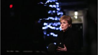 Nicola Sturgeon outside Downing Street