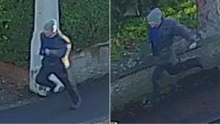 CCTV images of man running