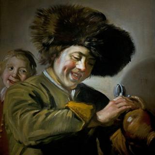 Two Laughing Boys by Frans Hals