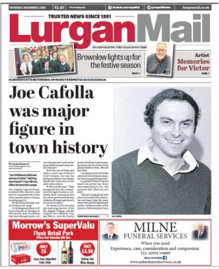 Lurgan Mail front page