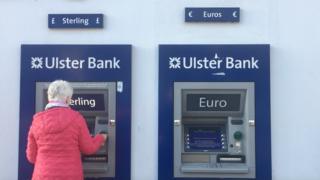 Euro and sterling cash machines