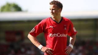 Former Leyton Orient player Harry Kane ahead of a match against Peterborough United in 2011