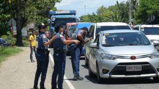 Mindanao'da polis kontrol noktası