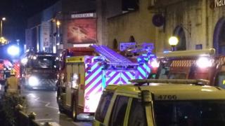 Fire at cinema