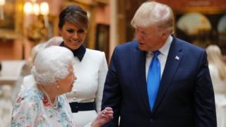 Королева и Трамп