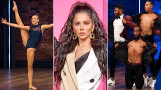 Cheryl with contestants from The Greatest Dancer