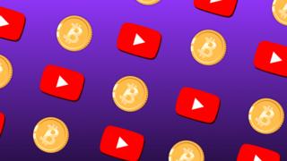 Bitcoin and YouTube icons