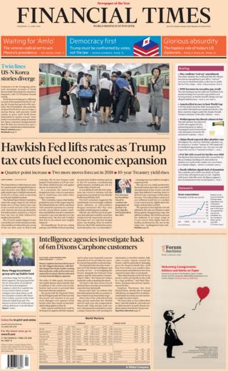 Financial Times front page
