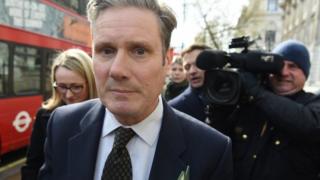 Sir Keir Starmer arrives at the cabinet office
