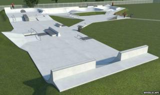 Work on new Thame skate park build begins - BBC News