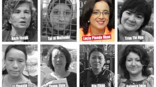 Mujeres priodistas presas