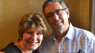 Kathy Murray (left) and her husband