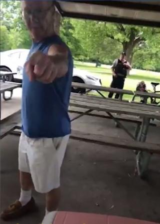 the man and the officer