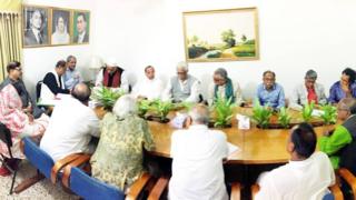 বিএনপির দুটি জোটের নেতাদের এক বৈঠকে দেখা যাচ্ছে