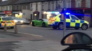 Witnesses saw the car speeding in Newport