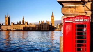 Вид на британский парламент