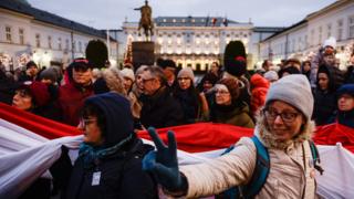 March against judicial reforms in Warsaw, 11 Jan 20