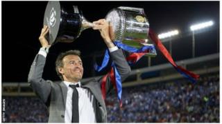 Luis Enrique yatoje Barcelona hagati y'umwaka wa 2014 na 2017ndetse yanatoje AS Roma na Celta Vigo