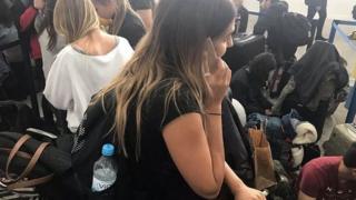 Twitter pic of passengers