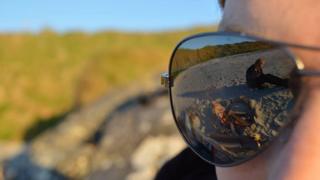 shades showing Camusdarach beach, near Arisaig