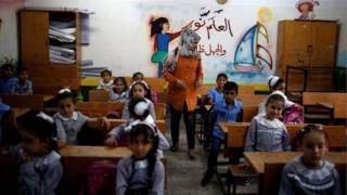 مدرسة تابعة للأنروا في الأراضي الفلسطينية