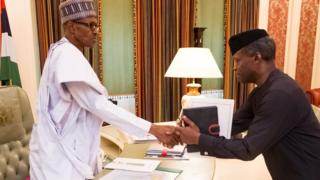 Aarẹ Muhammadu Buhari ati igbakeji rẹ Osinbajo