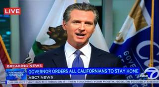Thống đốc California Gavin Newsom ra lệnh cấm túc lúc 6 giờ chiều 19/3