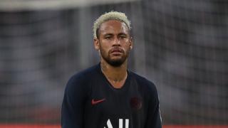 PSG forward Neymar in training