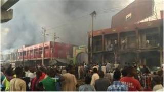 Shaguna da dama sun kone kurmus sakamakon gobarar da ta tashi a kasuwa Sabon Gari da ke birnin Kano