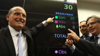 Onyx Lorenzoni comemora aprovação de relatório de sua autoria