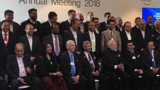 मोदी के साथ भारतीय प्रतिनिधि मंडल