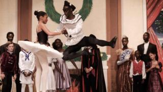 Members of the Dance Centre Kenya (DCK) perform during the production of The Nutcracker at the National Theatre in Nairobi, Kenya - Saturday 1 December 2018