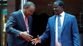 Uhuru na Raila Odinga