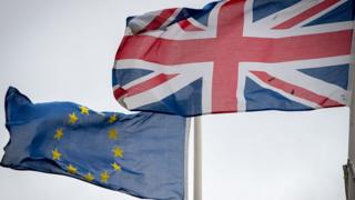 Флаг Великобритании и ЕС