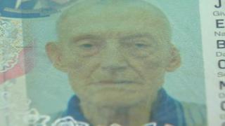 Evan Morgan Jones' passport photo