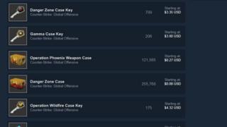 Steam marketplace listing