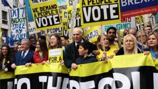 March organised by the Peoples Vote campaign, March 23rd 2019