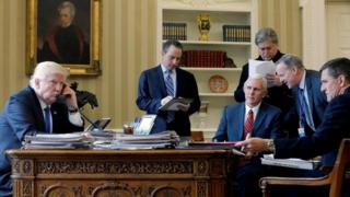 Trump y su gabinete