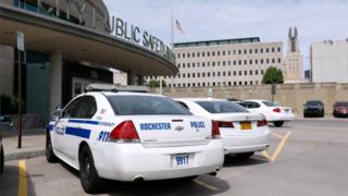 Police cars in Rochester, New York (file photo)