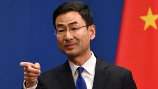 Chinese foreign spokesman Canh Shuang