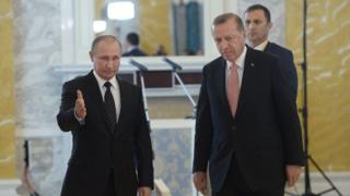 Rusya Devlet Başkanı Vladimir Putin ve Cumhurbaşkanı Recep Tayyip Erdoğan