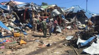 Abantu 8 nibo bamaze kumenyekana ko bahitanywe n'igisasu catezwe Mogadishu