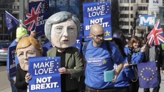 brexit karşıtı göstericiler