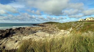 LIttle Fistral Beach at Newquay in Cornwall
