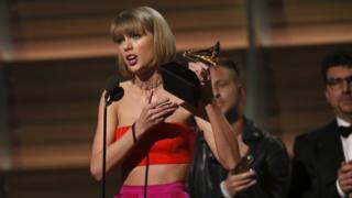 Taylor Swift at the Grammys