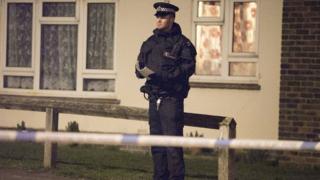 Police at scene