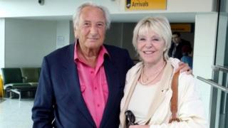 Michael Winner with his wife Geraldine