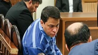Screen grab from Irna of Hamidreza Baqeri Darmani in court