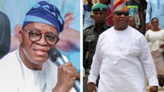 Aworan Oyetola ati Adeleke